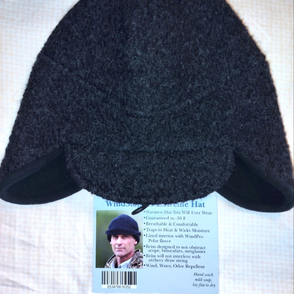 Windstopper Hunting Winter Hat, Unisex NWT